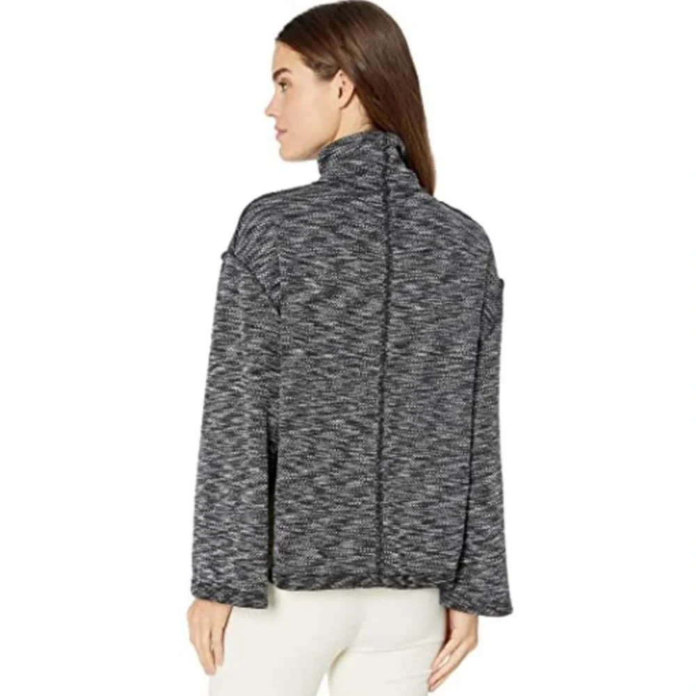 FREE PEOPLE Sunny Days Relaxed Turtleneck Knit Pullover Top XS